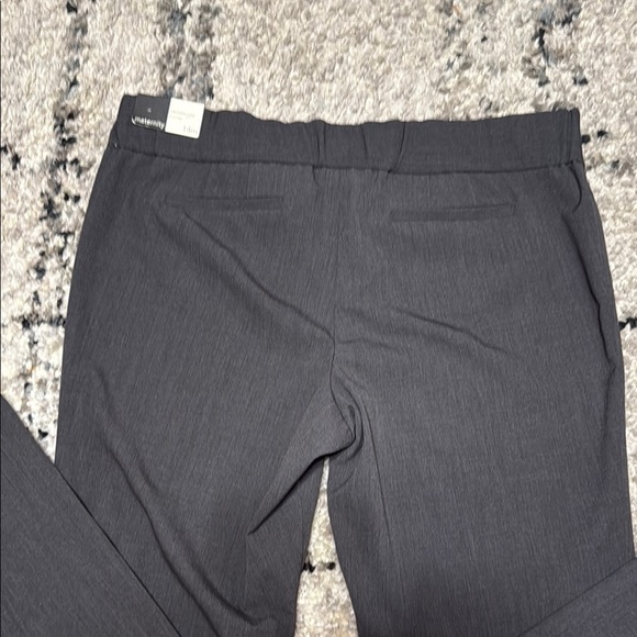 MATERNITY LOFT PANTS  Gray Dress Straight Flare - Picture 9 of 11